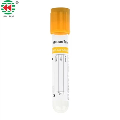 Gel & Clot Activator Ống chân không màu vàng Top, 2ml 5ml 10ml